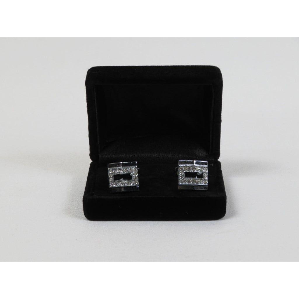 Men's Fashion Cufflinks By J.Valintin Silver/Gold Plated With Crystals JVC - 7 - J.Valintin Men's Wear Legend - JVC - 7