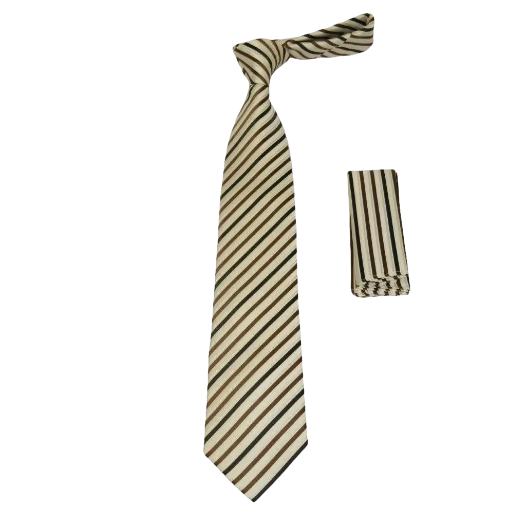 Men's Tie and Hankie Set Soft Microfiber Silky Vito Rofolo by J.Valintin VTR - 2 - J.Valintin Men's Wear Legend - VTR - 2