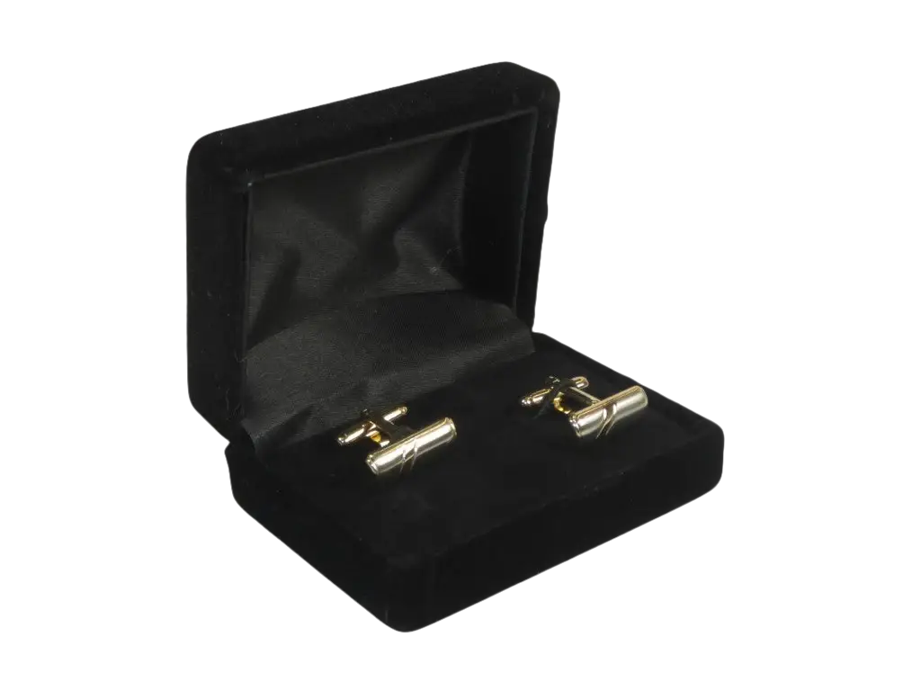 Men J.Valintin Cufflinks by Vitorofolo for French Cuff Shirt V29-44 Silver Gold