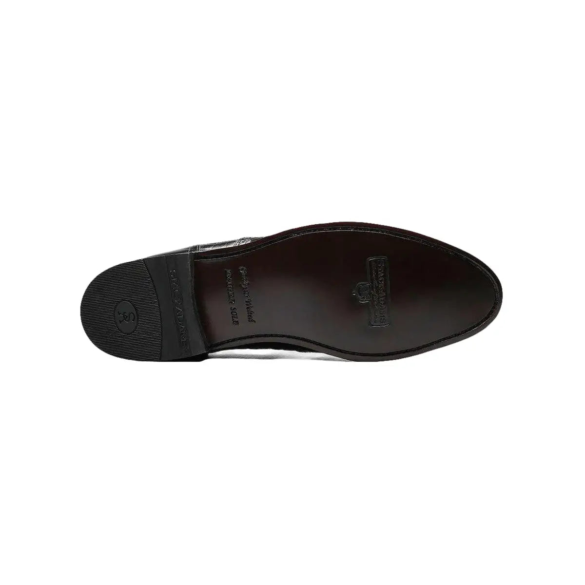 00267, Stacy Adams Leather Shoes Dayton Alligator Print Wingtip Lace Up Black - J.Valintin Men's Wear Legend - 100481