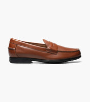 Nunn Bush Drexel Moc Toe Penny Loafer Dress Shoes Cognac 84744-221