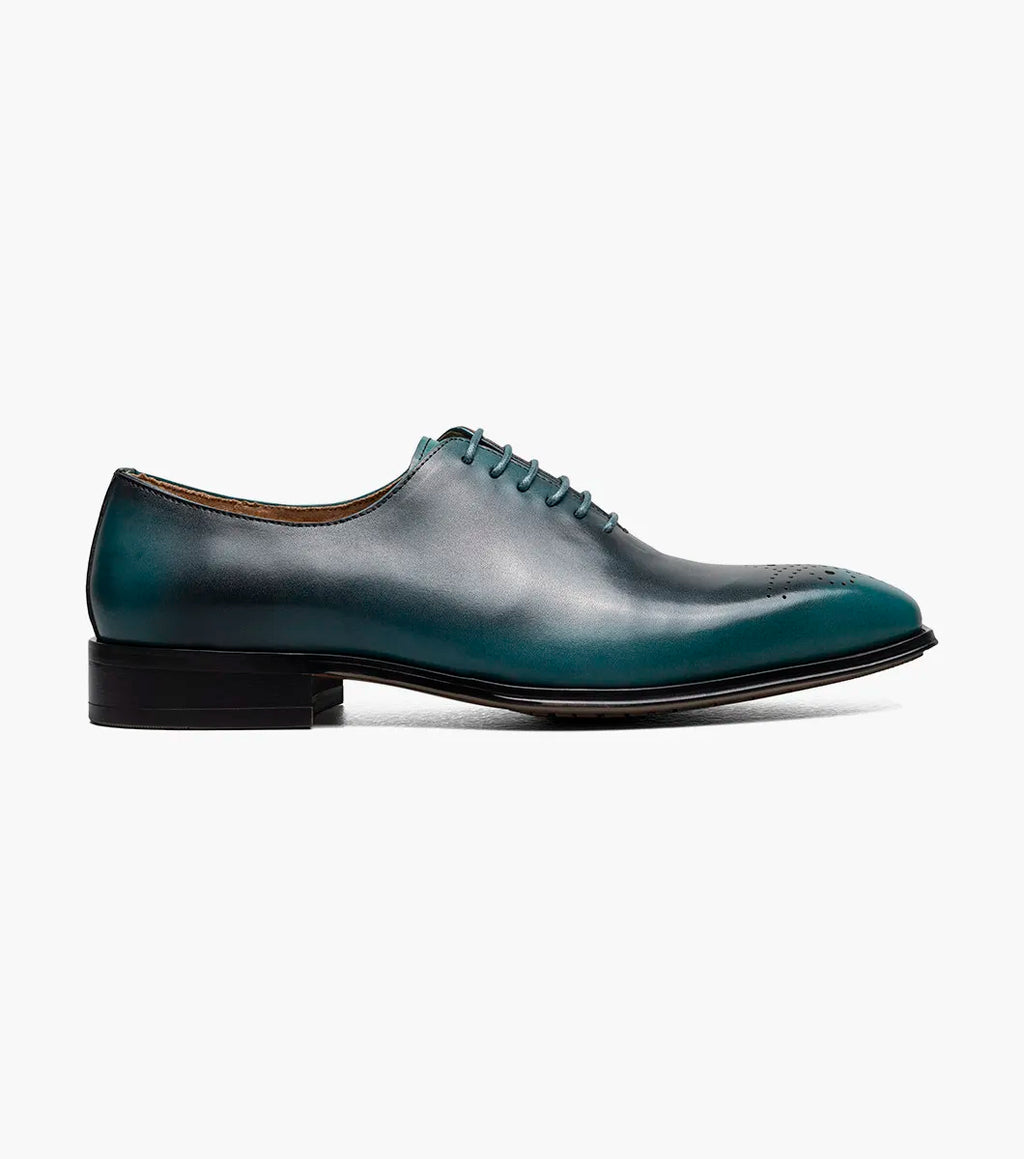 Stacy Adams Hallquist Plain Toe Oxford Shoes Leather Turquoise 25742-440