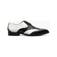 Stacy Adams Tristano Modified Bike Toe Oxford Shoes Black Gray 25694-910