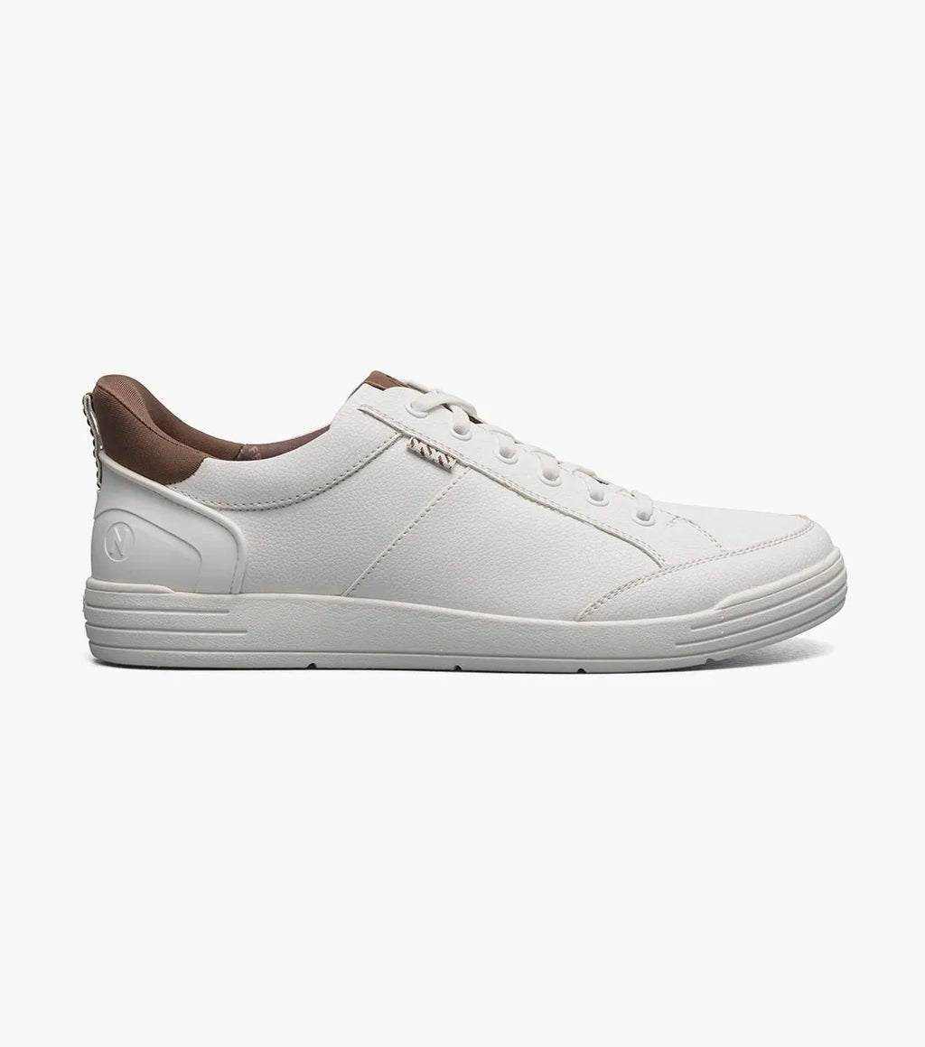 Nunn Bush KORE City Walk EZ Lace To Toe Oxford Sneaker White 85152-100
