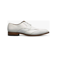Stacy Adams Tristano Modified Bike Toe Oxford Shoes White 25694-100