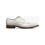 Stacy Adams Tristano Modified Bike Toe Oxford Shoes White 25694-100