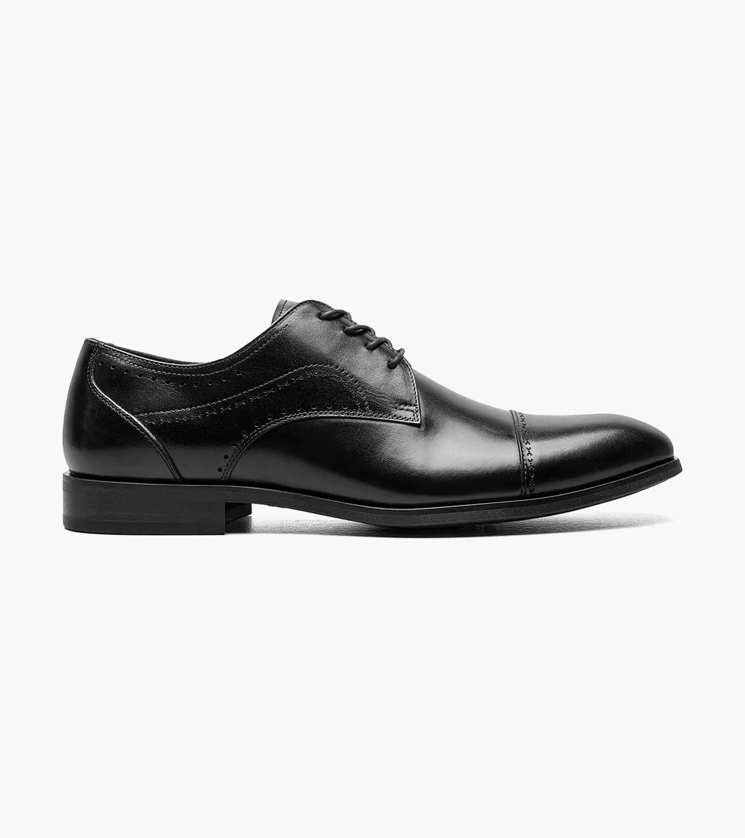 Stacy Adams Bryant Cap Toe Oxford Shoes Leather Black 25634-001