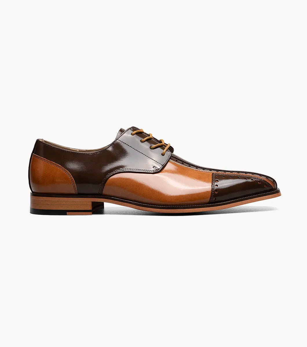 Stacy Adams Palmento Modified CapToe Oxford Dress Shoes Brown Multi 25740-249