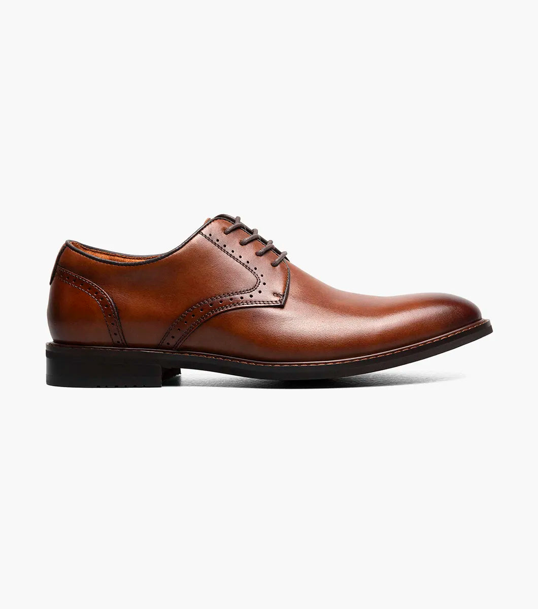 Stacy Adams Benson Plain Toe Oxford Dress Shoes Brandy Leather 25751-226
