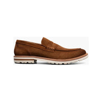 Stacy Adams Hopkins Moc Toe Penny Slip-On Shoes Brown Suede 25708-245