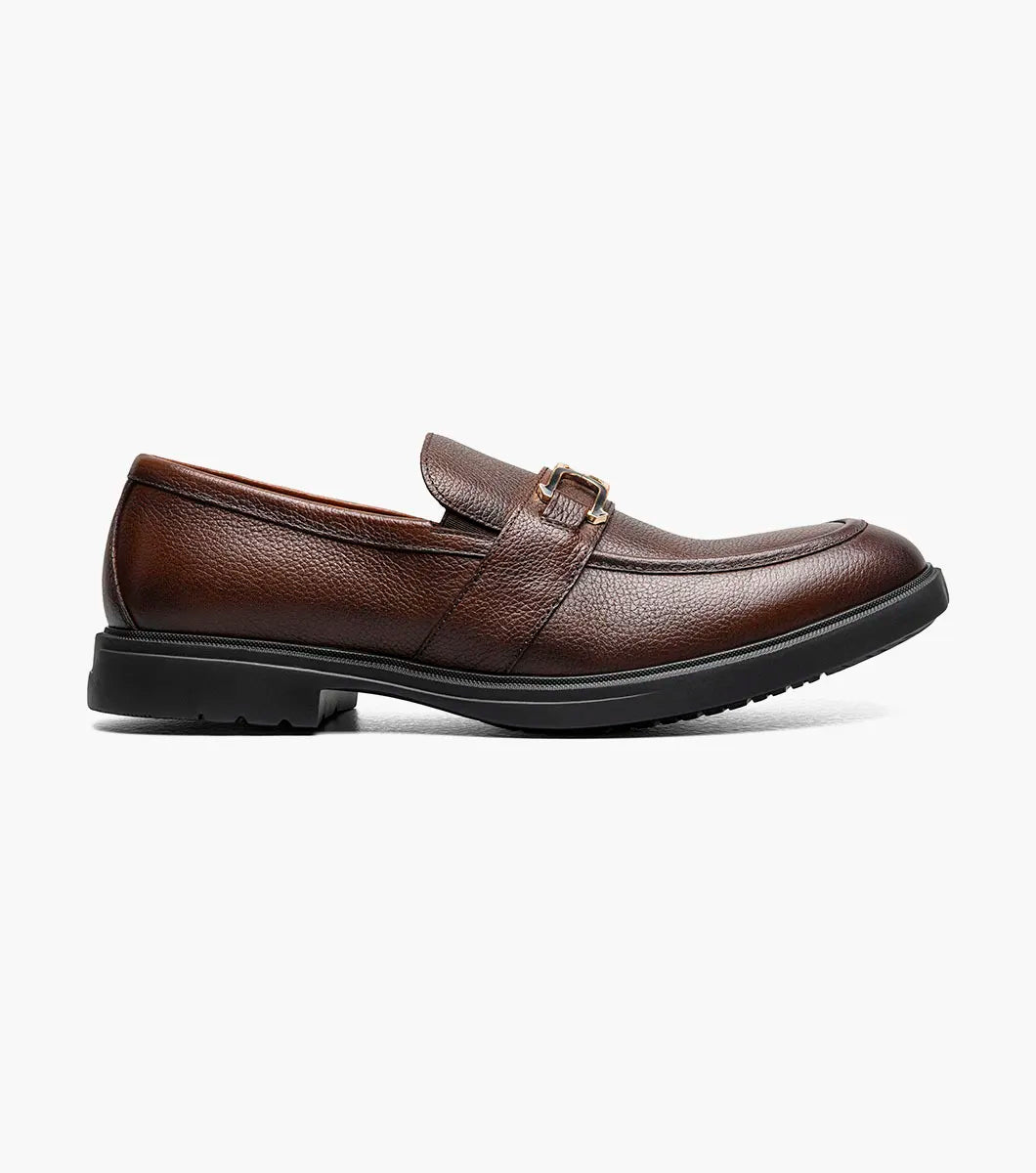 Stacy Adams Todridge Moc Toe Bit Slip On Shoes Brown Tumbled 25729-247
