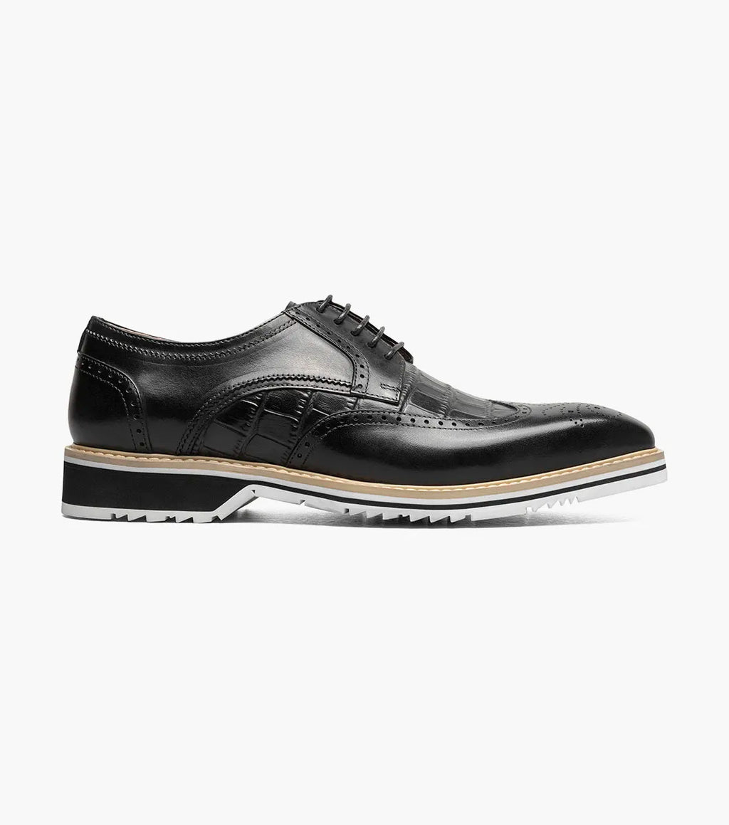 Stacy Adams Beaumont Wingtip Oxford Men's Shoes Black 25723-001