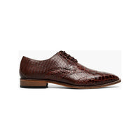 Stacy Adams Tristano Modified Bike Toe Oxford Shoes Cognac 25694-221