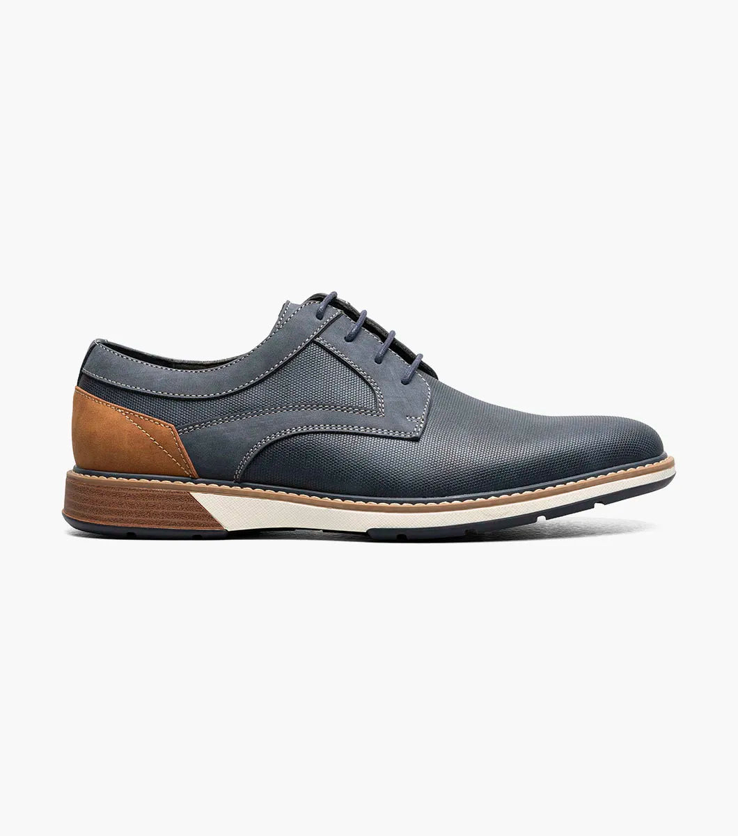 Stacy Adams Phineas Plain Toe Oxford Shoes Navy 25774-410