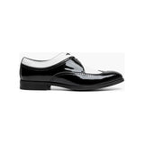Stacy Adams Dayton II Wingtip Oxford Patent Shoes Black White 25720-111