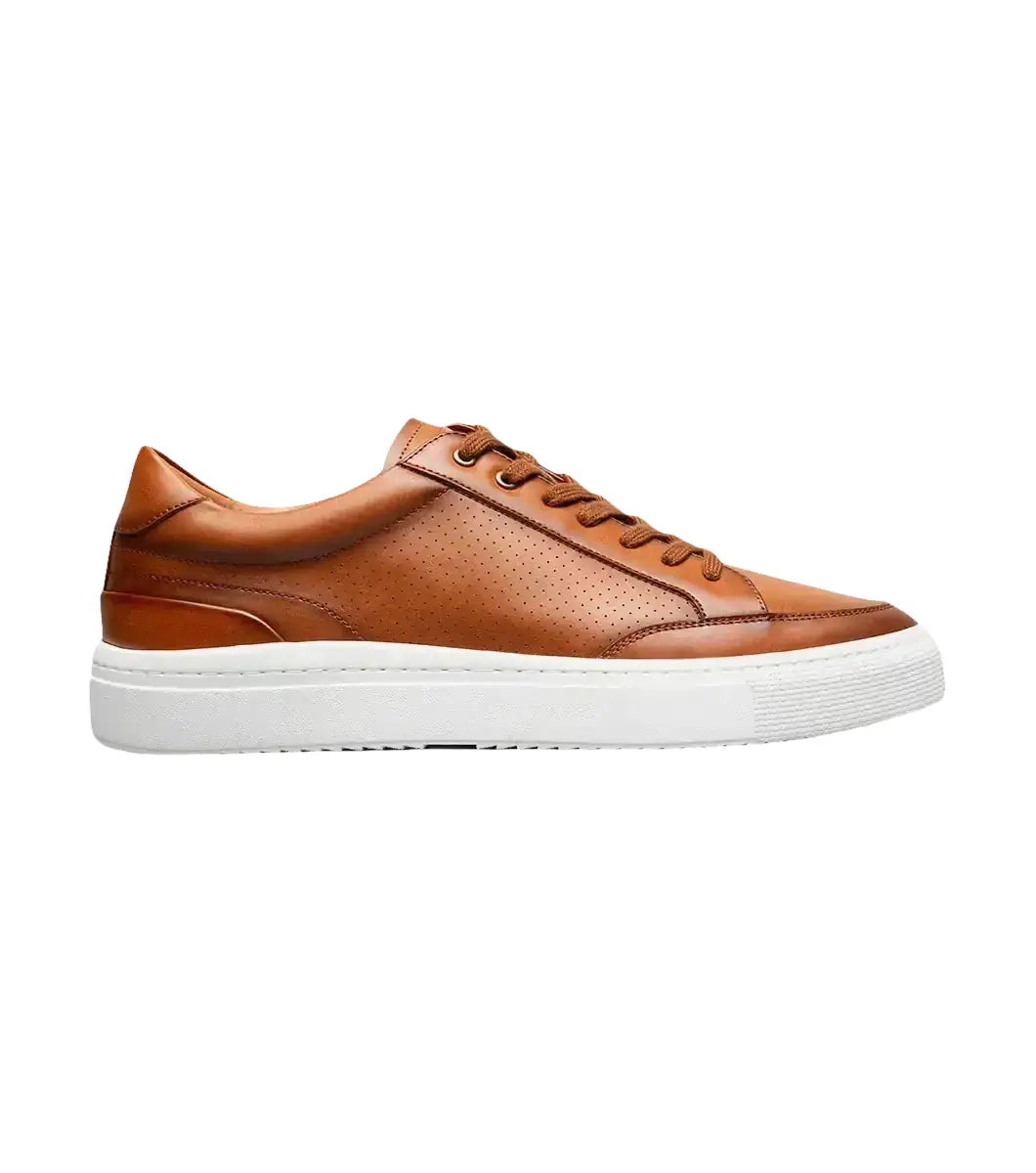 Stacy Adams Dorian Moc Toe Lace-Up Sneaker Cognac 25749-221