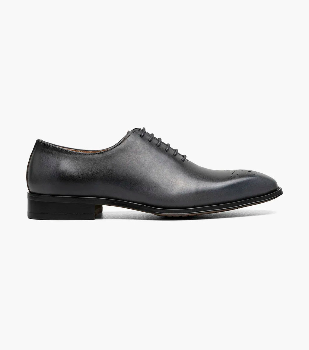Stacy Adams Hallquist Plain Toe Oxford Shoes Leather Gray 25742-020
