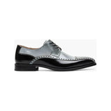 Stacy Adams Plaza Modified Cap Toe Oxford Shoes Leather Black Gray 25608-975