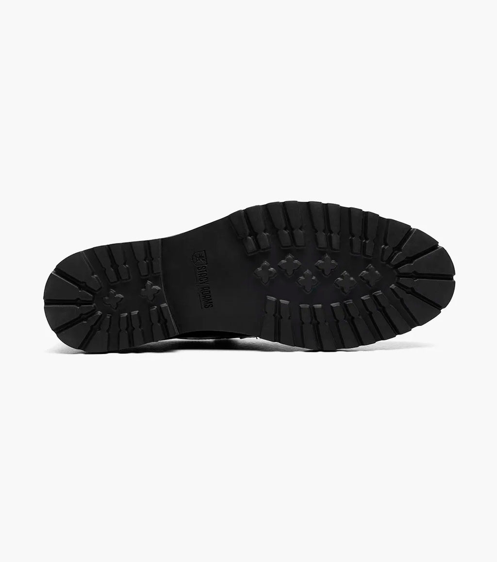 Stacy Adams Hazelton Moc Toe Penny Slip On Walking Shoes Black Patent 25736-004