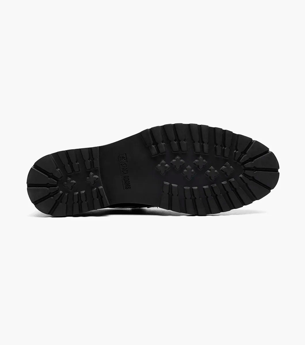 Stacy Adams Hazelton Moc Toe Penny Slip On Walking Shoes Black Patent 25736-004