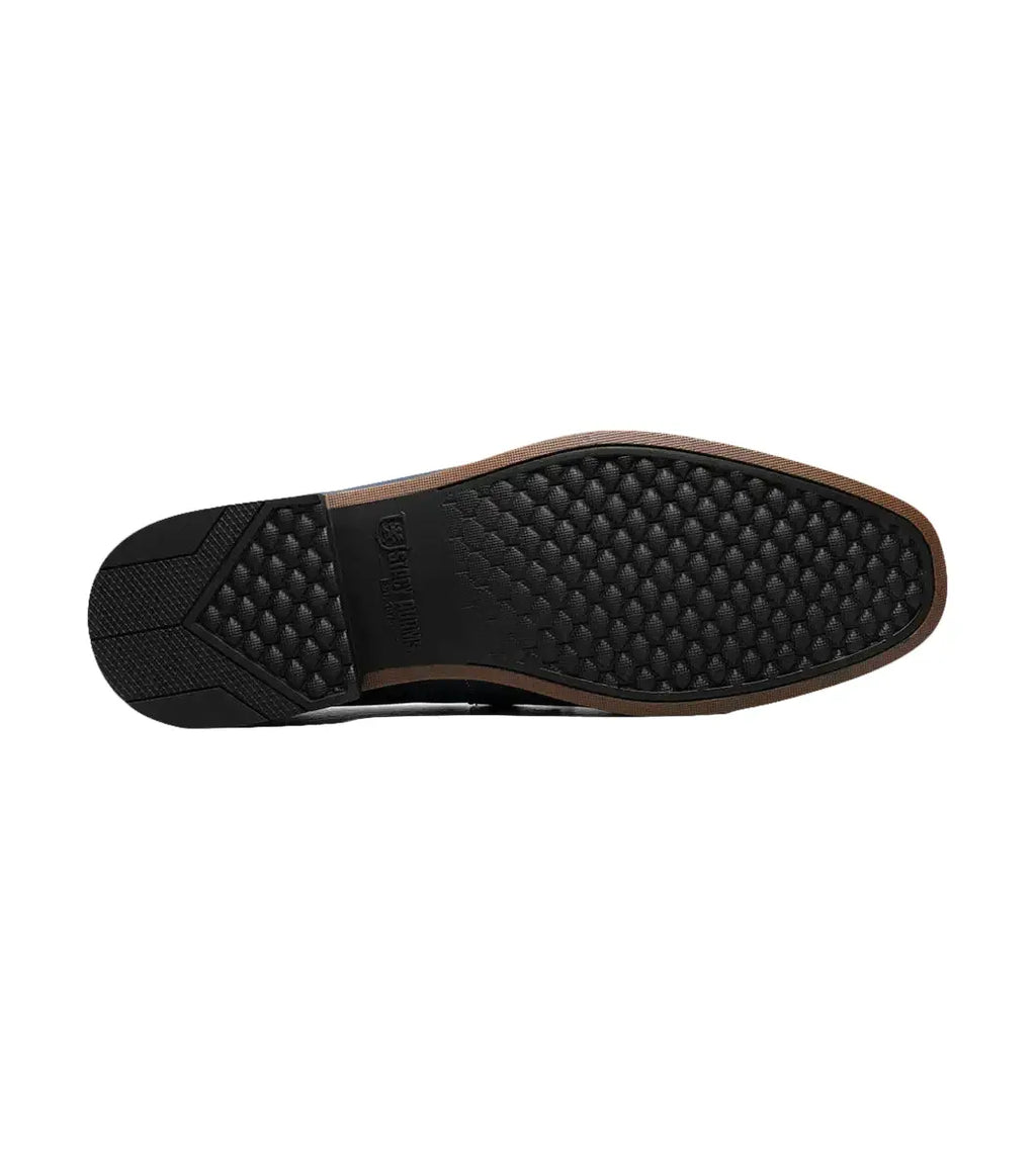Stacy Adams Richardson Moc Toe Bit Slip On Shoes Navy 25746-410