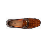 Stacy Adams Embrey Moc Toe Bit Slip-On Dress Shoes Cognac 25703-221