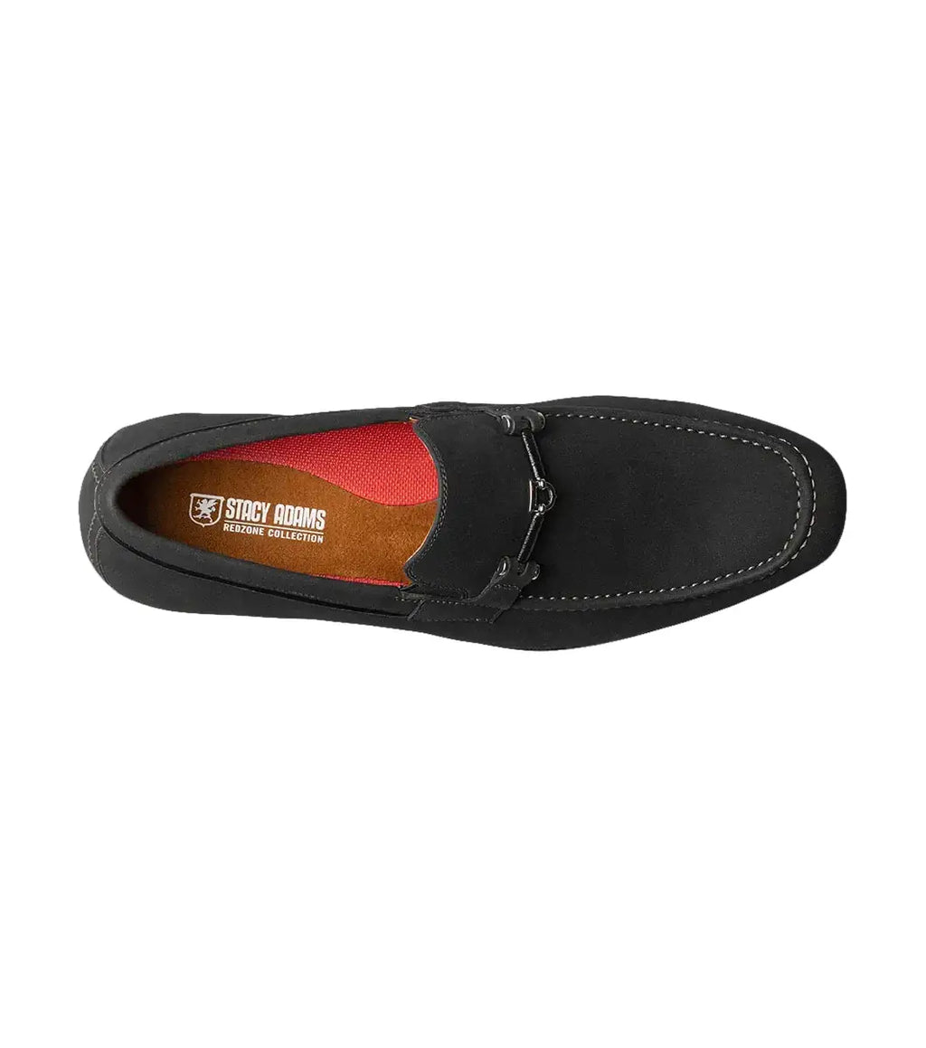 Stacy Adams Richardson Moc Toe Bit Slip On Shoes Black 25746-001