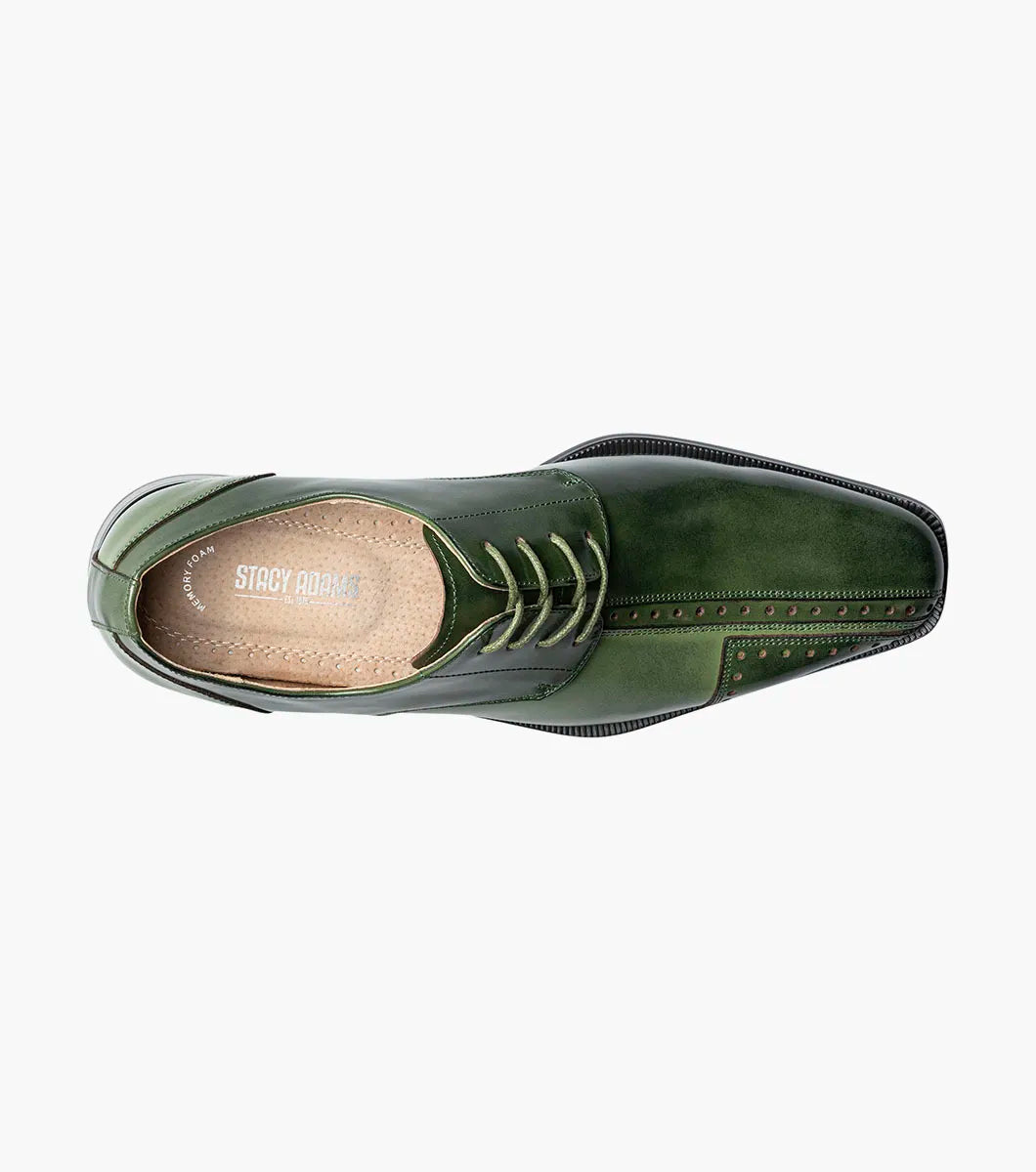 Stacy Adams Palmento Modified CapToe Oxford Dress Shoes Green Multi 25740-340