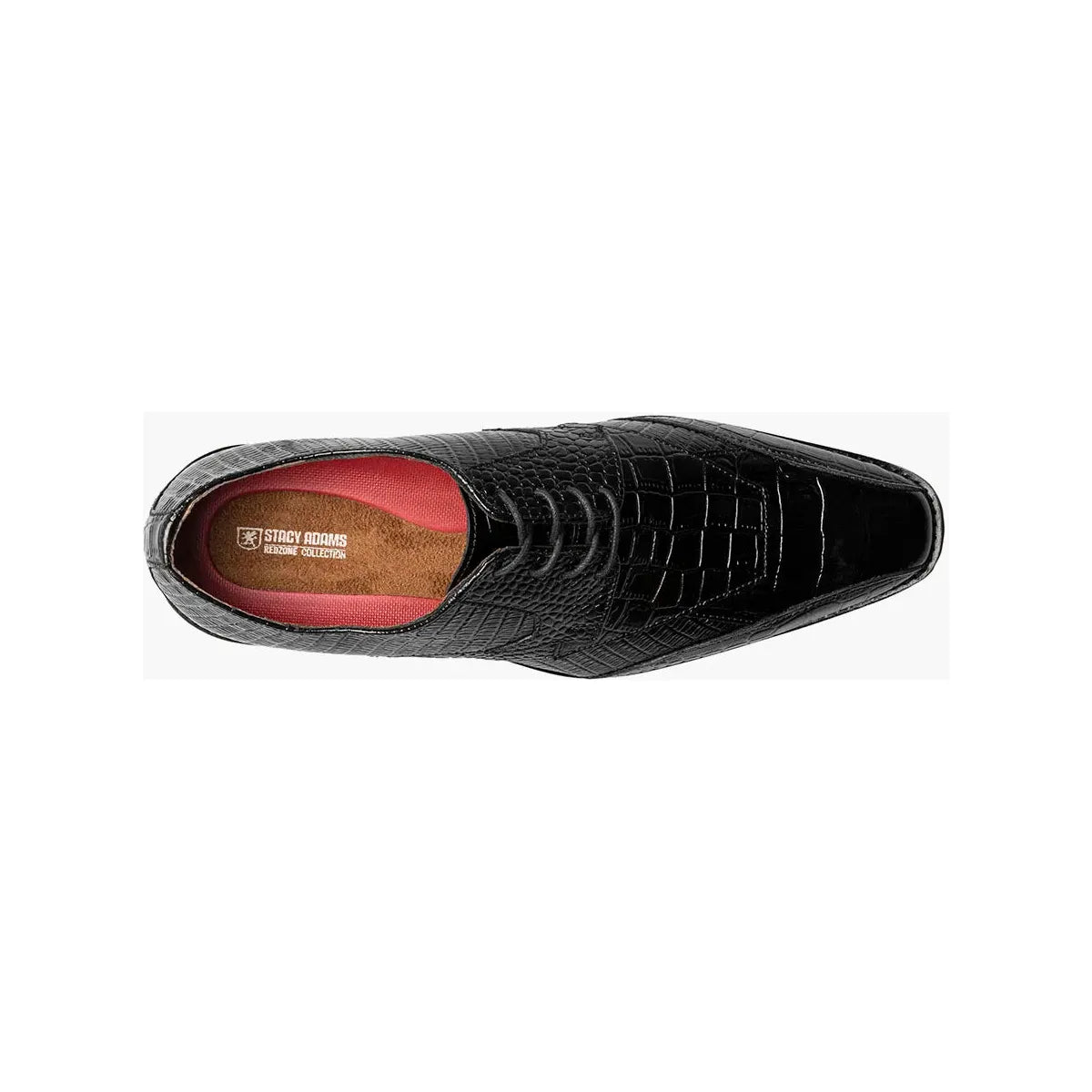 Stacy Adams Tristano Modified Bike Toe Oxford Shoes Black 25694-001