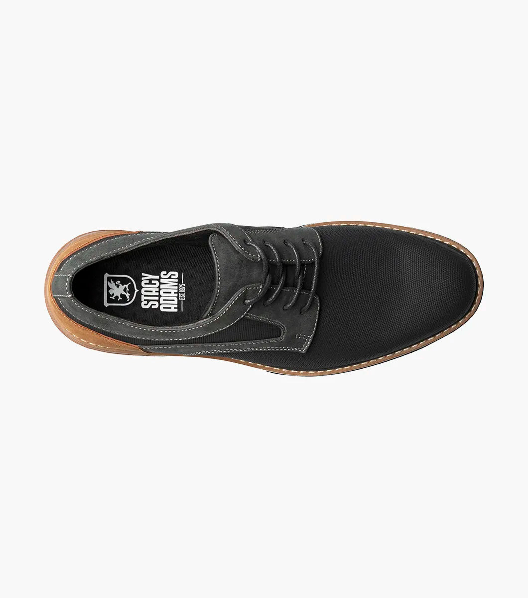 Stacy Adams Phineas Plain Toe Oxford Shoes Black 25774-001