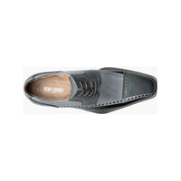 Stacy Adams Plaza Modified Cap Toe Oxford Shoes Leather Black Gray 25608-975