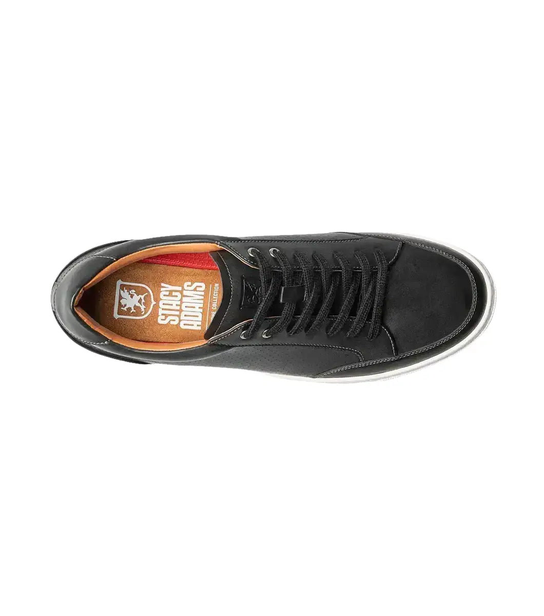 Stacy Adams Dorian Moc Toe Lace-Up Sneaker Black 25749-001