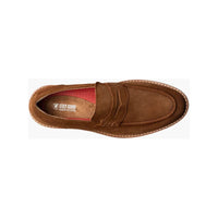 Stacy Adams Hopkins Moc Toe Penny Slip-On Shoes Brown Suede 25708-245