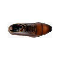Stacy Adams Henry Cap Toe Lace Up Boot Leather Tan 25718-240