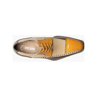 Stacy Adams Plaza Modified Cap Toe Oxford Shoes Leather Olive Multi 25608-302