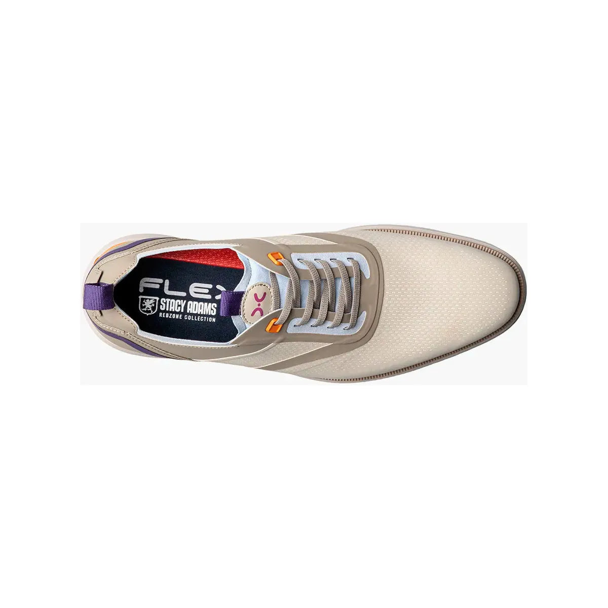 Stacy Adams Everidge Plain Toe Sneaker Comfortable Cream Multi 25689-130