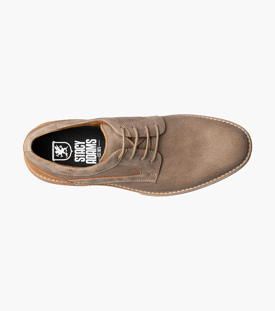 Stacy Adams Phineas Plain Toe Oxford Shoes Taupe 25774-260