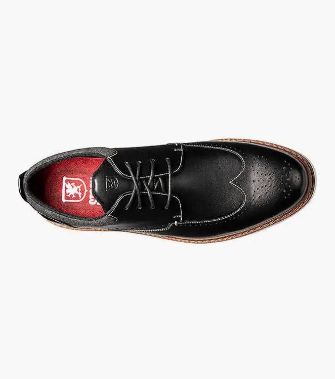 Stacy Adams Synergy Wingtip Oxford Walking Sneaker Black 25418-001