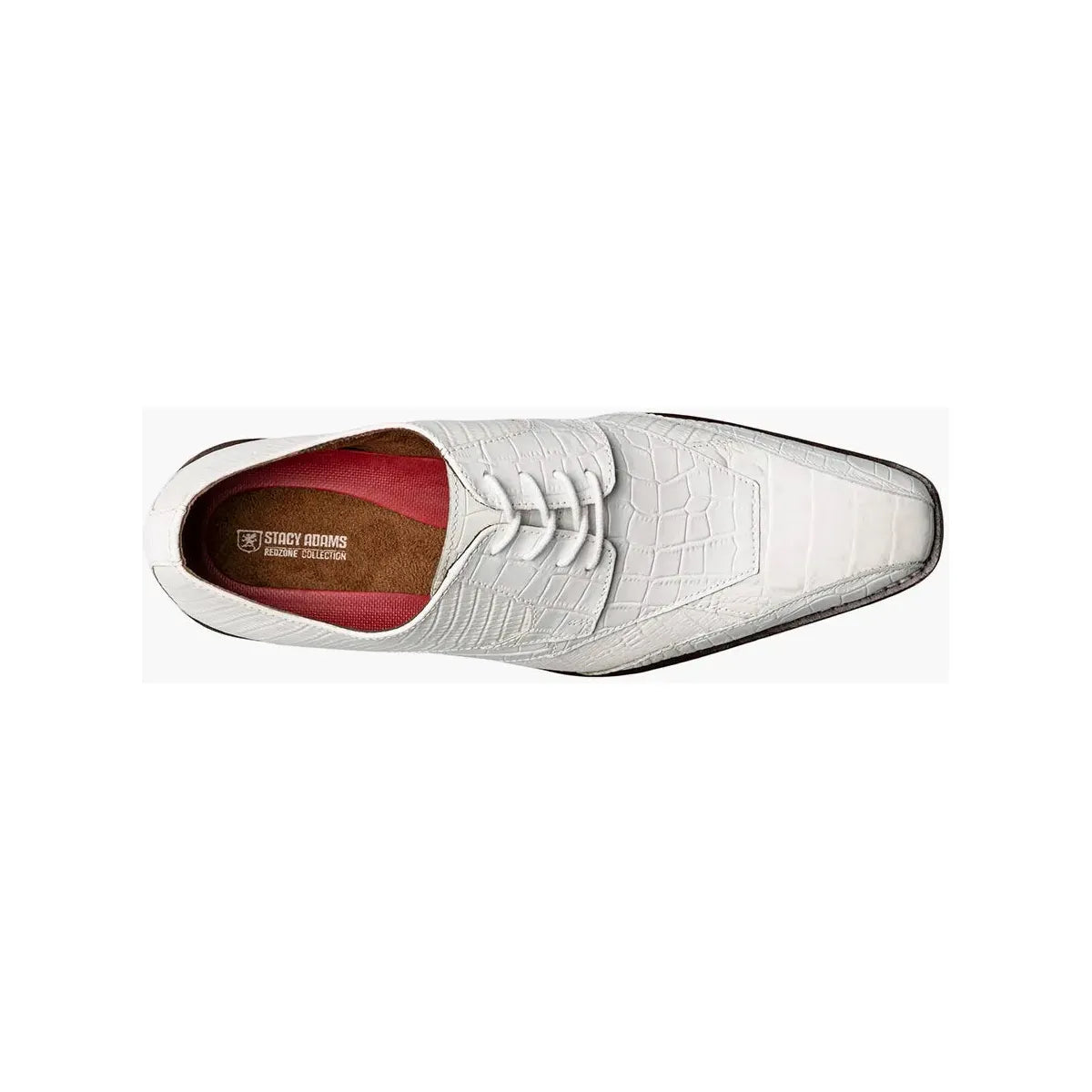 Stacy Adams Tristano Modified Bike Toe Oxford Shoes White 25694-100