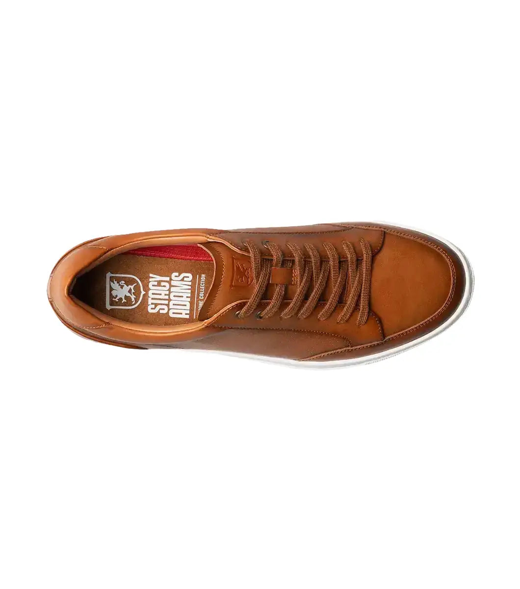 Stacy Adams Dorian Moc Toe Lace-Up Sneaker Cognac 25749-221