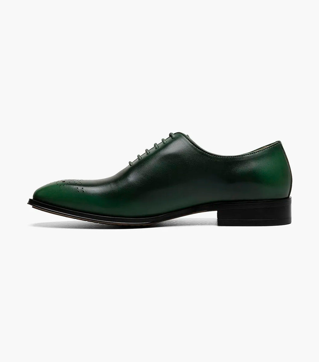 Stacy Adams Hallquist Plain Toe Oxford Shoes Leather Green 25742-300