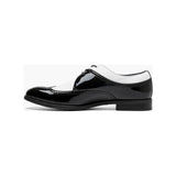Stacy Adams Dayton II Wingtip Oxford Patent Shoes Black White 25720-111