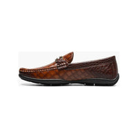 Stacy Adams Embrey Moc Toe Bit Slip-On Dress Shoes Cognac 25703-221