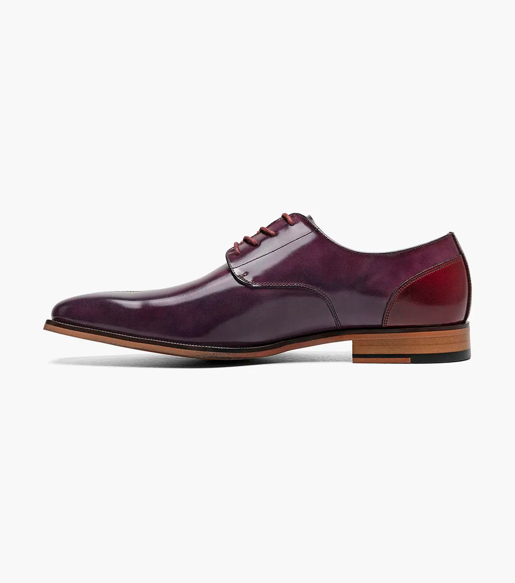 Stacy Adams Palmento Modified CapToe Oxford Dress Shoes Burgundy Multi 25740-641