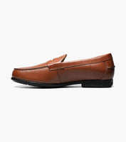 Nunn Bush Drexel Moc Toe Penny Loafer Dress Shoes Cognac 84744-221