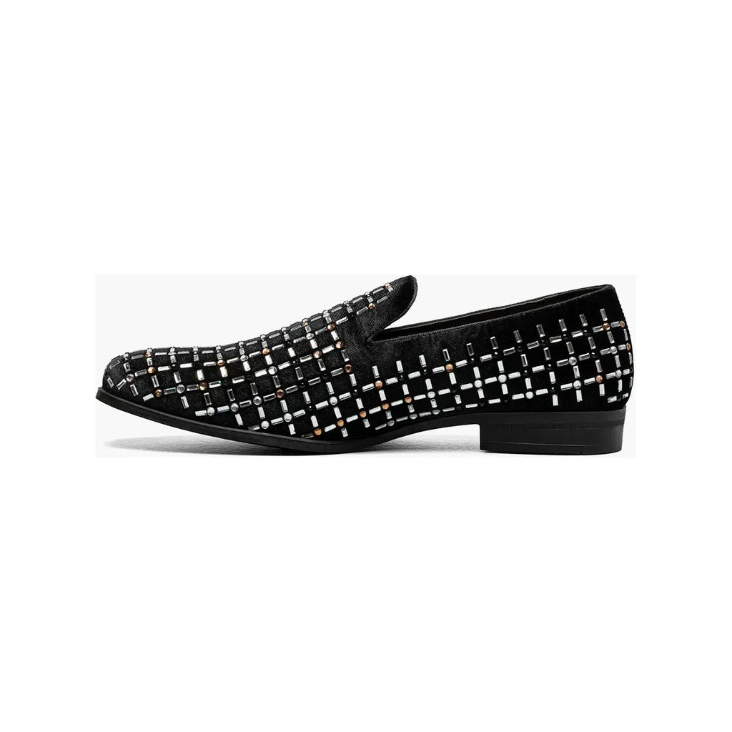 Stacy Adams Stallford Rhinestone Slip On Shoes Black Multi 25698-009