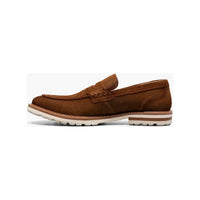 Stacy Adams Hopkins Moc Toe Penny Slip-On Shoes Brown Suede 25708-245