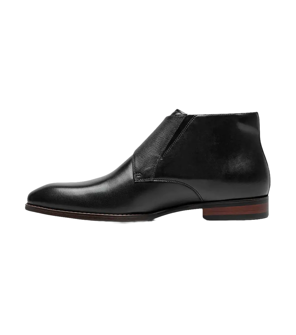Stacy Adams Kaius Plain Toe Double Monk Strap Boot Black 25733-001