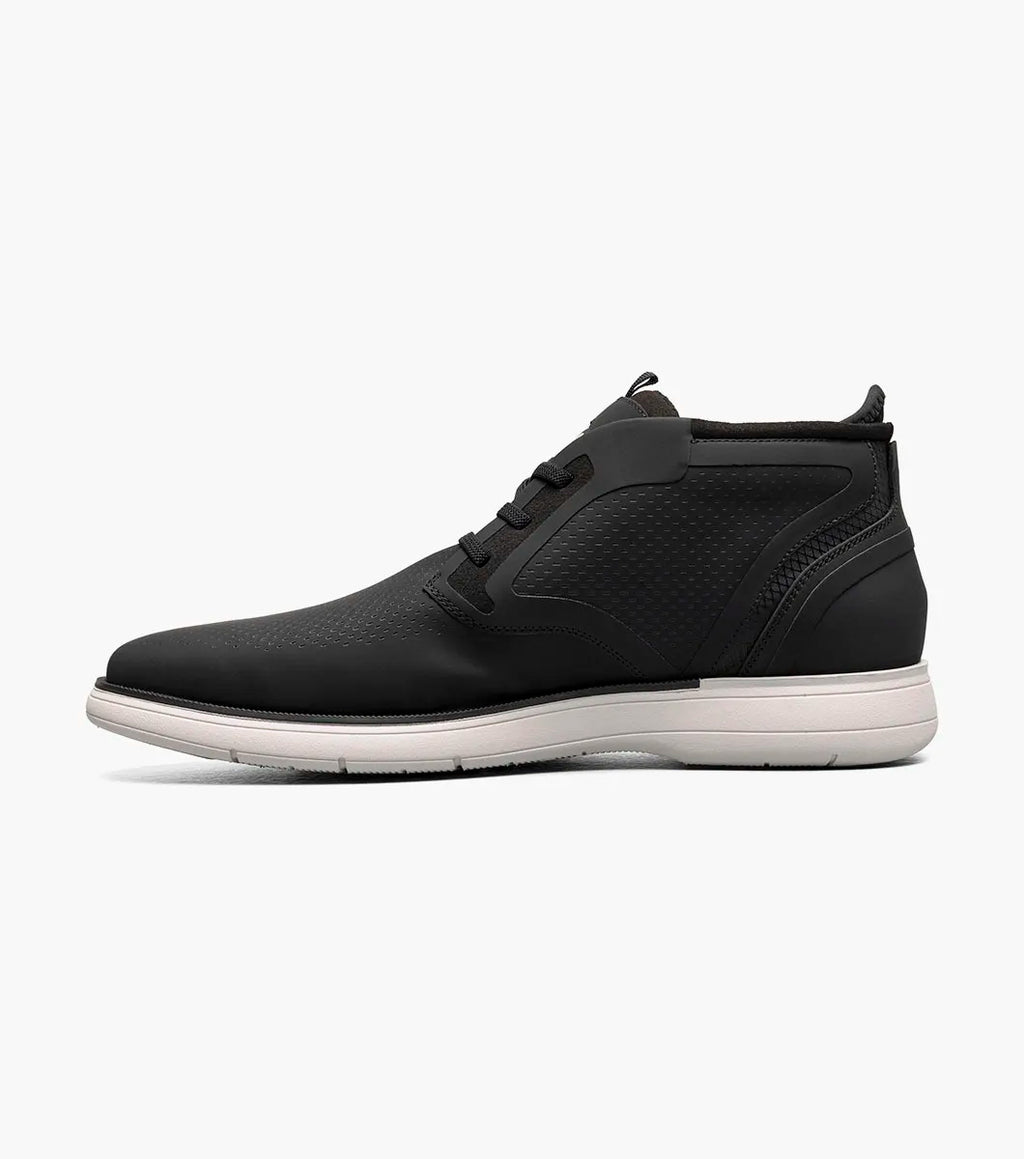 Stacy Adams Eastmont Plain Toe Elastic Lace Chukka Boot Black 25748-001