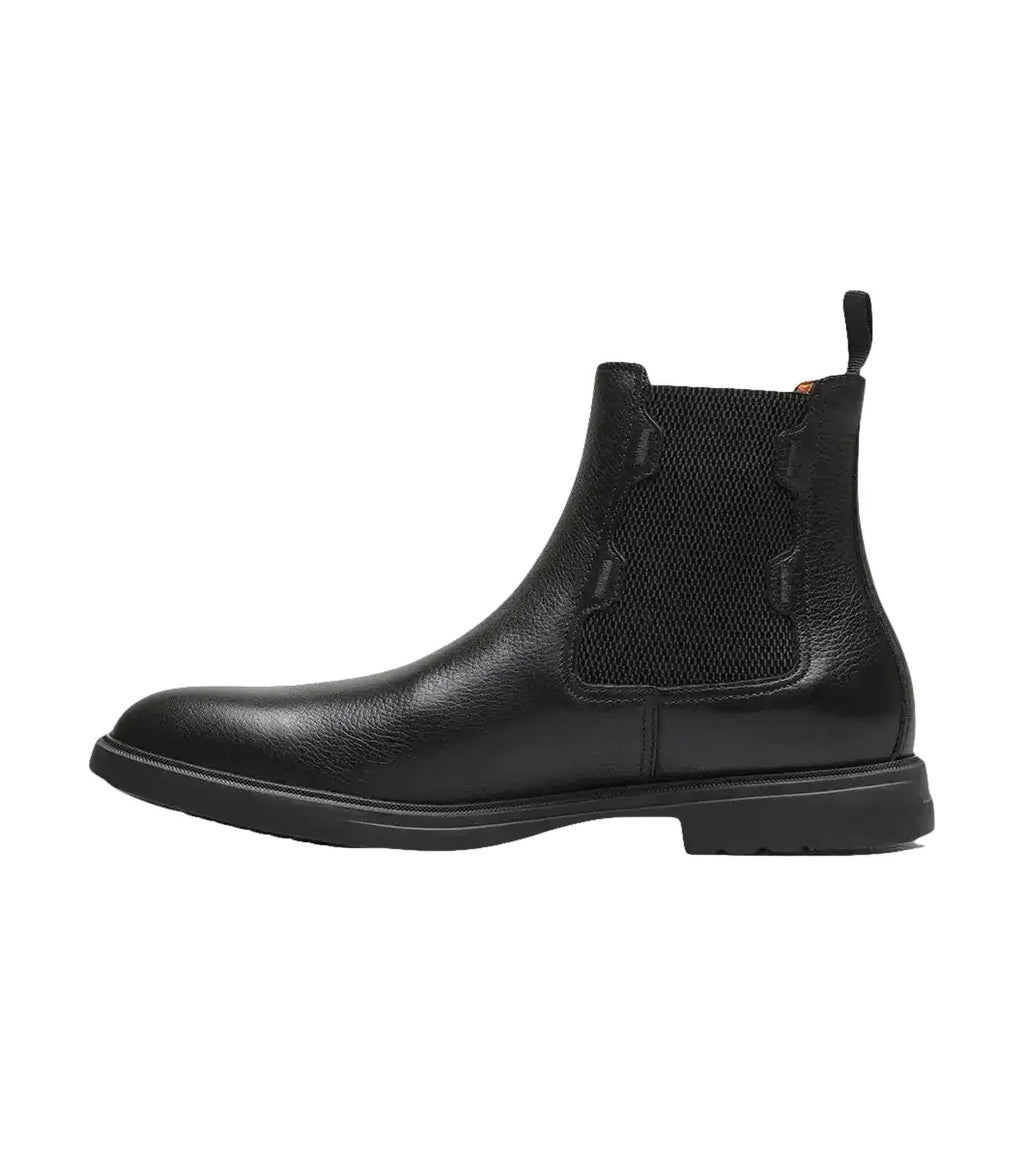 Men's Stacy Adams Townsend Plain Toe Chelsea Boot Black Tumbled 25728-007
